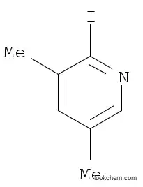 Molecular Structure of 445373-09-1 (2-Iodo-3,5-dimethylpyridine)